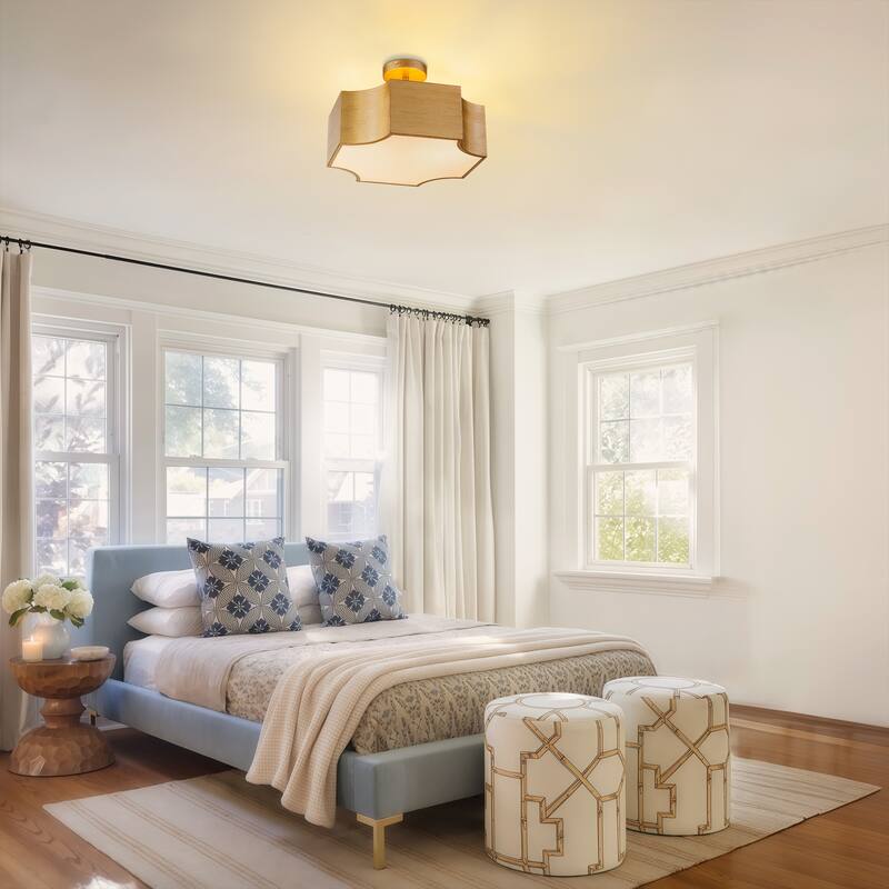 Starsky 3-Light Novelty Statement Semi Flush Mount - Antique