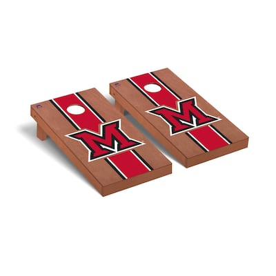 Miami University RedHawks Rosewood Cornhole Board Set