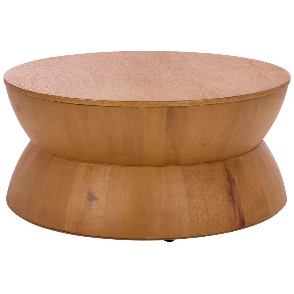 SAFAVIEH Mattye Modern Contemporary Round Coffee Table. - 30" W x 30" L x 14" H - 30"W x 30"D x 14"H