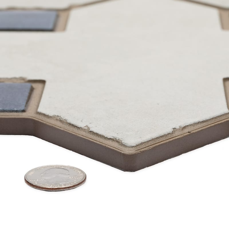 Merola Tile Ruanes Grey 15-3/4" x 23-5/8" Porcelain Floor and Wall Tile