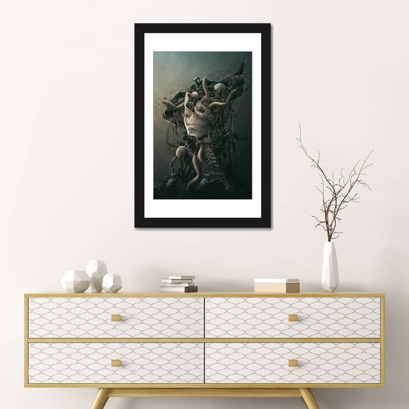 iCanvas "Skull Queen XVI" by Riza Peker
