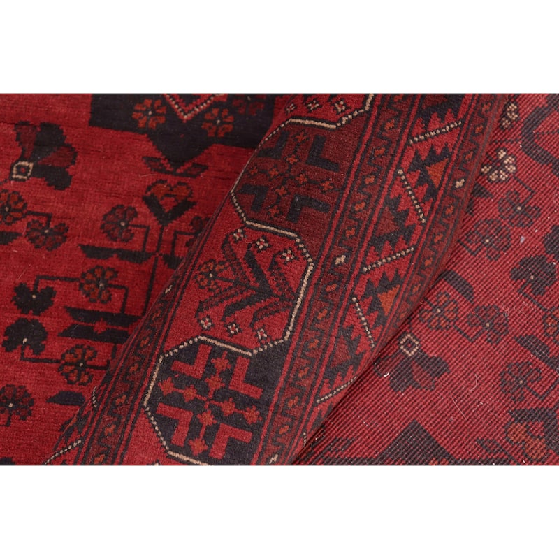 Vintage Biljik Khal Mohammadi Zyair Red/Blue Rug - 4'11'' x 6'4''