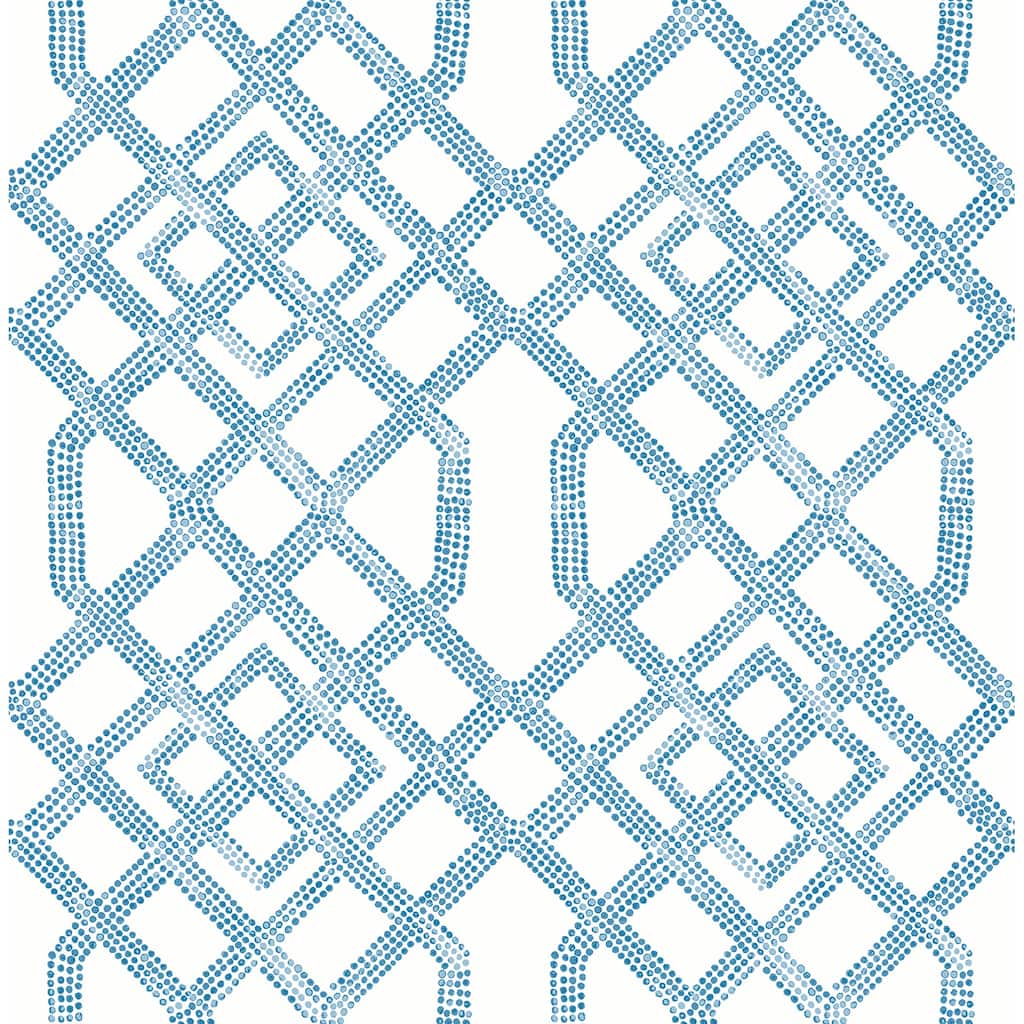 NuWallpaper Blue Tanner Peel & Stick Wallpaper