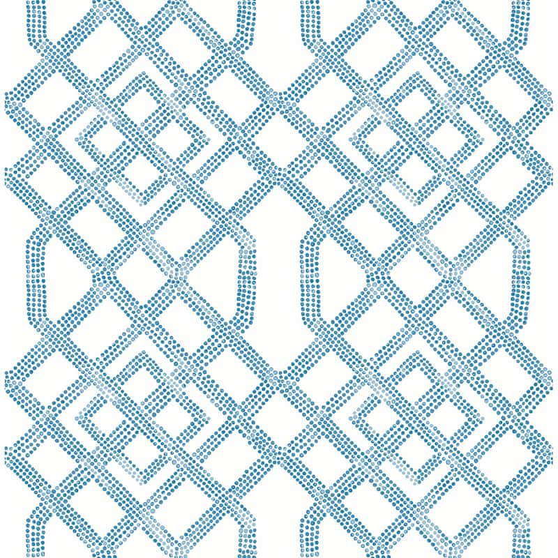 NuWallpaper Blue Tanner Peel & Stick Wallpaper