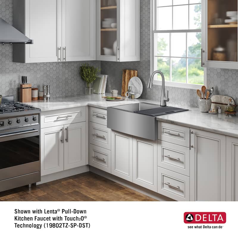 Delta 95J132-T30S Lenta 30” Retrofit Farmhouse Apron Front 16 Gauge