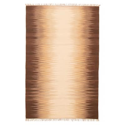 Ankara Brown Kilim 5'0" x 8'0" - 5'0 x 8'0