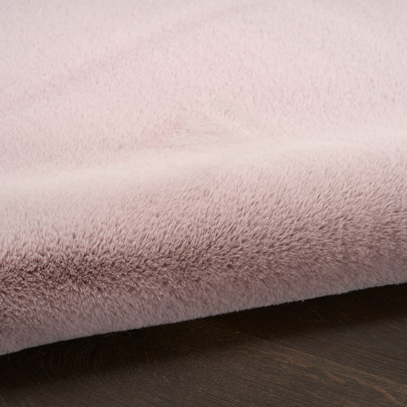 Nourison Soft Plush Faux Fur Indoor only Solid Area Rug
