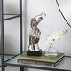 preview thumbnail 7 of 8, Silver Polystone Hands Decorative Sculpture - 5 x 4 x 13