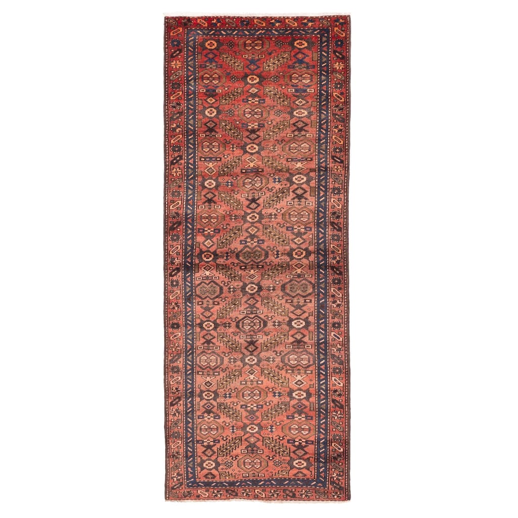 ECARPETGALLERY Hand-knotted Andelz Dark Copper Wool Rug - 3'7 x 9'8