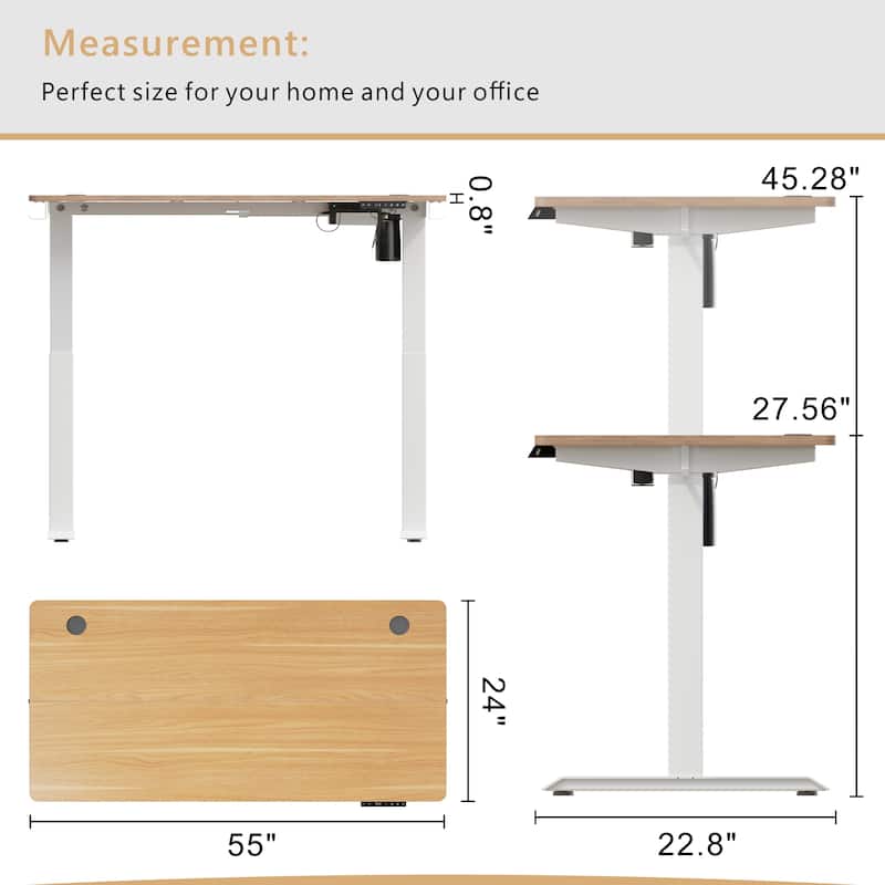 Futzca Electric Height Adjustable Standing Desk