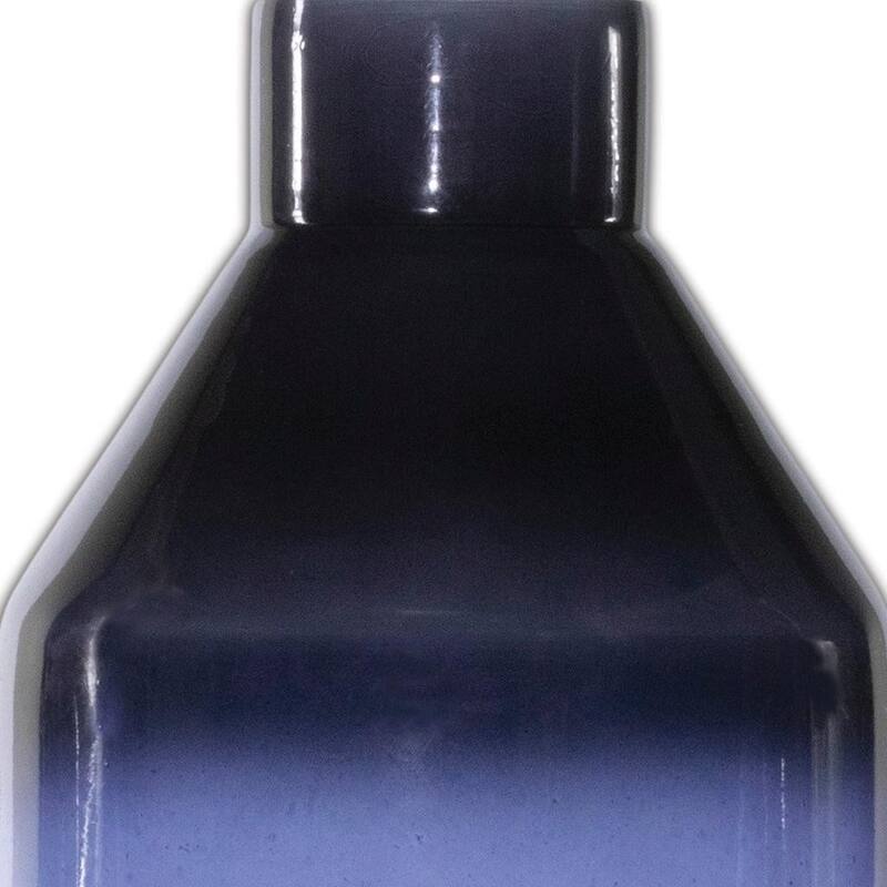 7" Blue Ombre Glass Cylinder Table Vase - 4.75