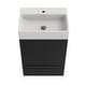 preview thumbnail 15 of 29, 20 inch MDF Single Sink Freestanding Bath Vanity with White Ceramic Top - 20" x 14"