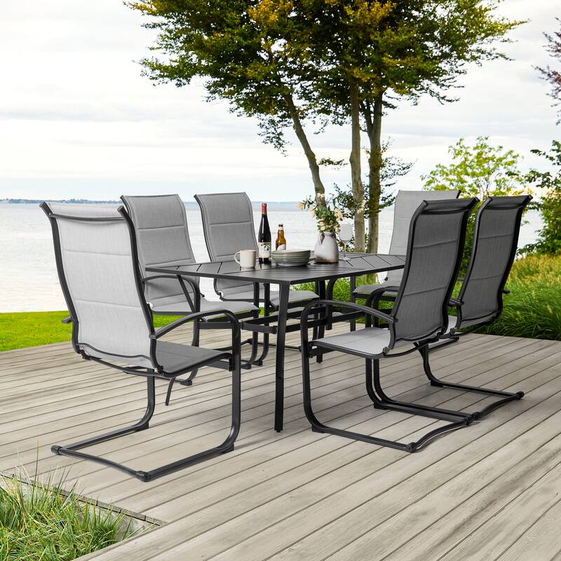 Outdoor 7-Piece Iron Dining Set