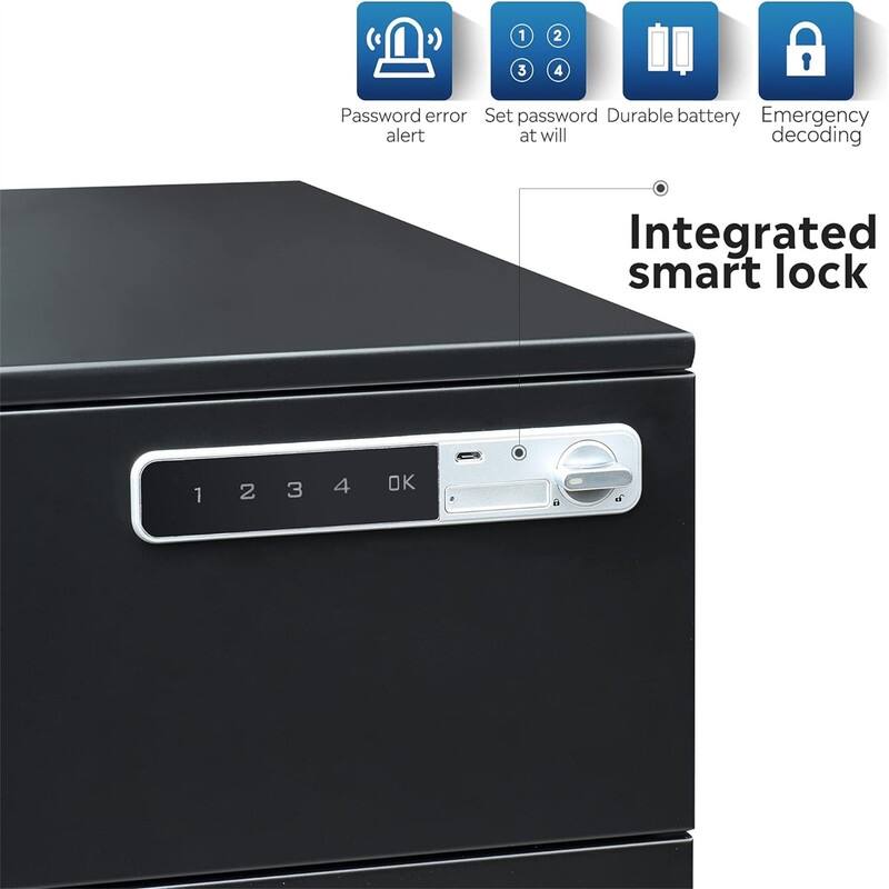 3-Drawer Mobile File Cabinet