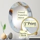 preview thumbnail 7 of 13, Designart 'White And Gold Marble Abstract IV' Printed Modern Transitional Wall Mirror