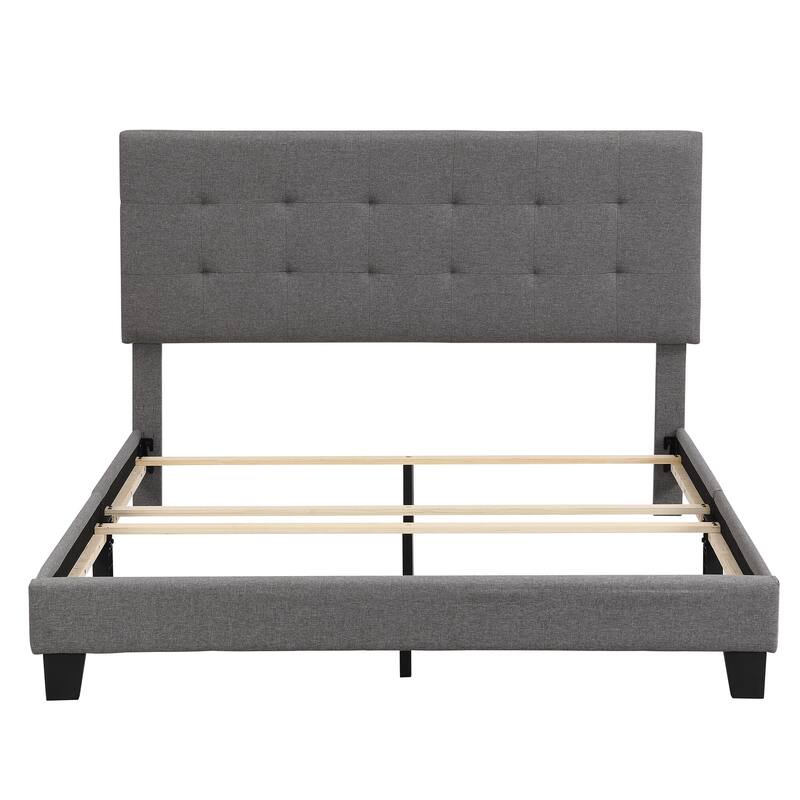 Upholstered Tufted Bed