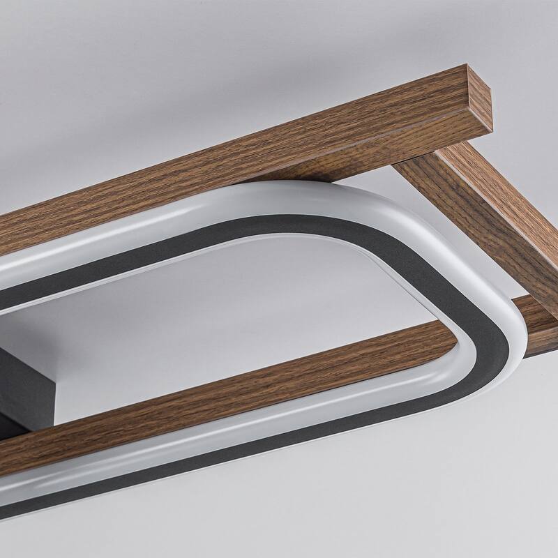 Modern Farmhouse Rectangle LED Semi Flush Mount