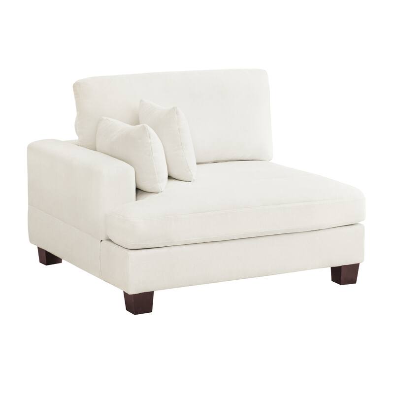 88"W 3-Seater Sofa Chenille Upholstered Couch Modern Loveseat Sofa Wooden Frame Sofa for Living Room