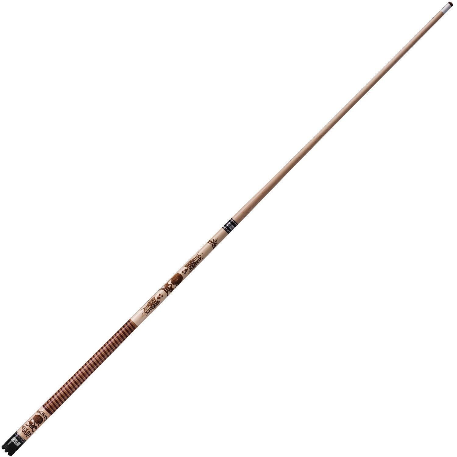 Viper 2-Piece Desperado Death Mark Brown Wood 58-inch Billiard Cue