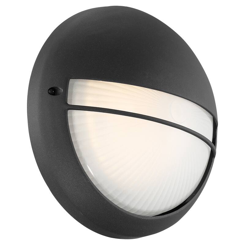 Access Lighting Clifton LED Round Outdoor Marine Grade Bulkhead with Opal Glass