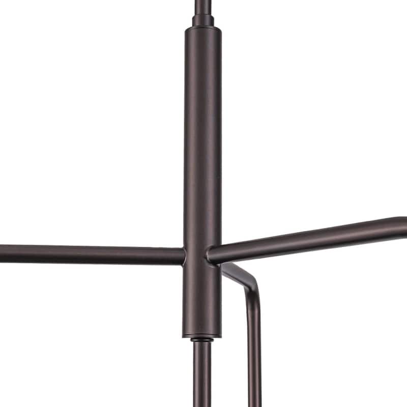 Contemporary Glass Globe 4-Light Sputnik Pendant Chandelier