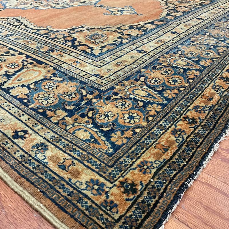 HERAT ORIENTAL Antique 1860s Tabriz Hadji Jalili Wool Rug - 4'3" x 6'