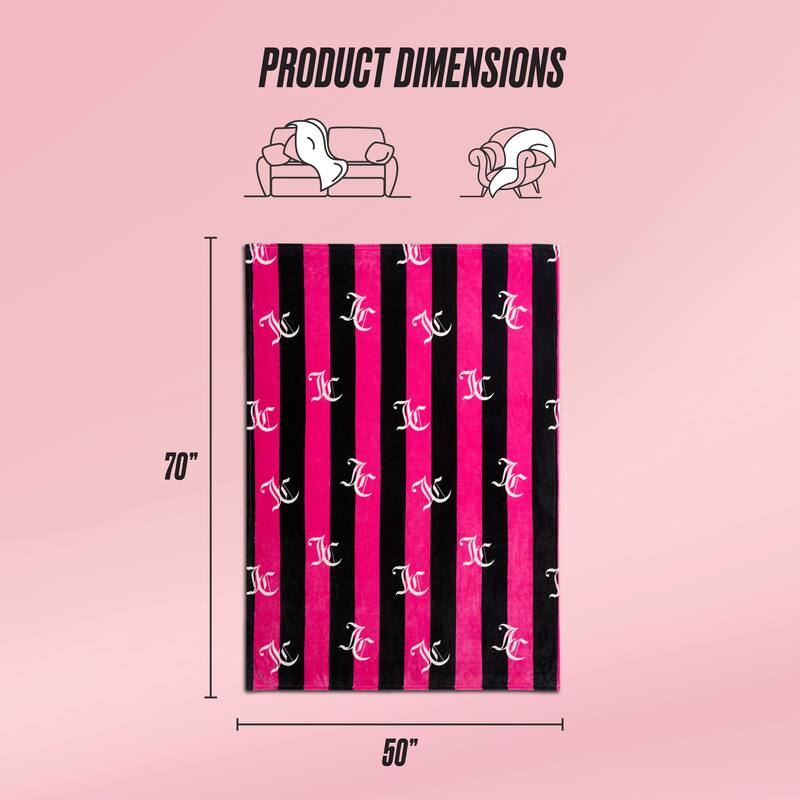 Juicy Couture Cabana 50" x 70" Plush Throws