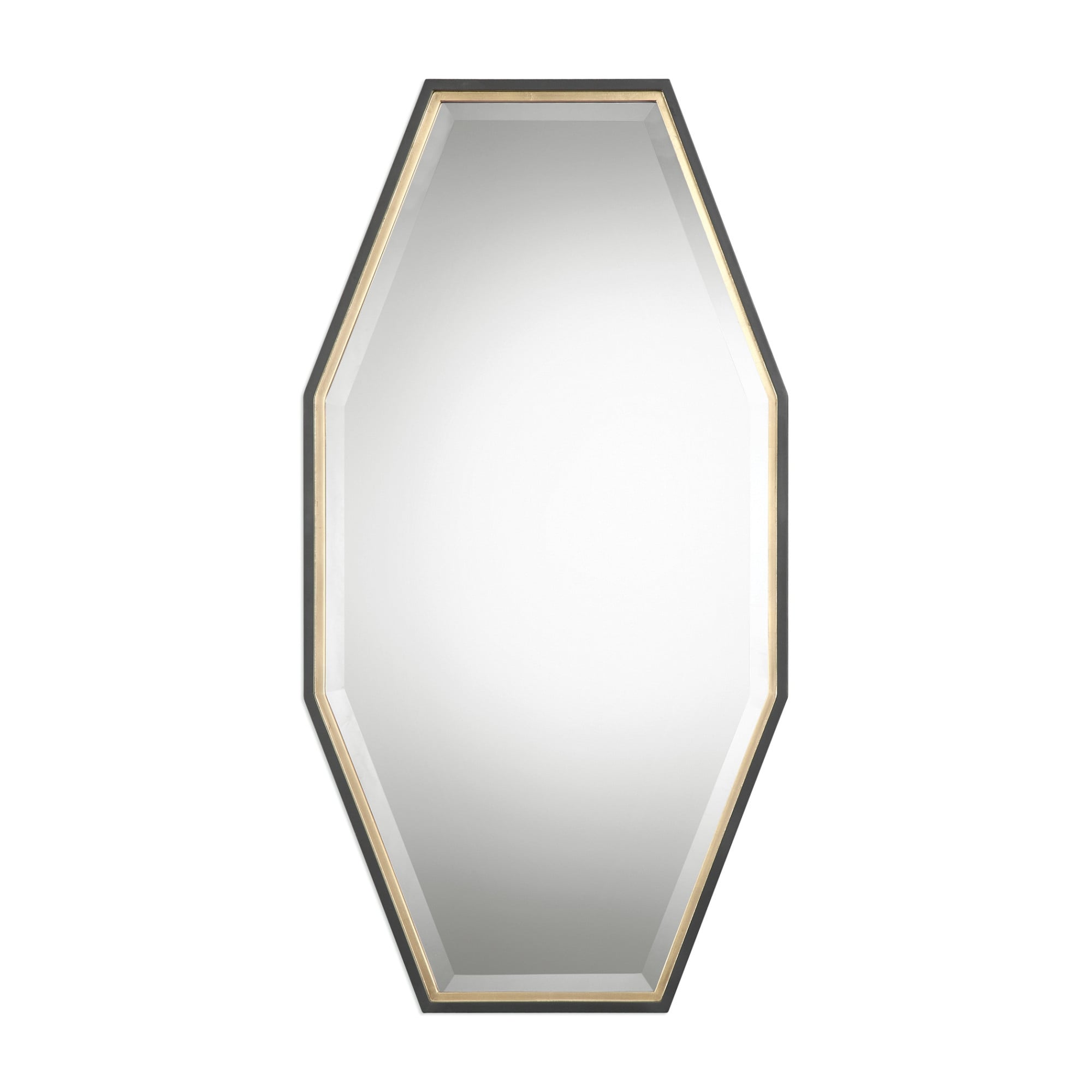Uttermost Savion 24"W Contemporary Urban Octagon Wall Mirror