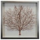 preview thumbnail 1 of 2, HUJI Copper Tree Shadow Box Wall Decor