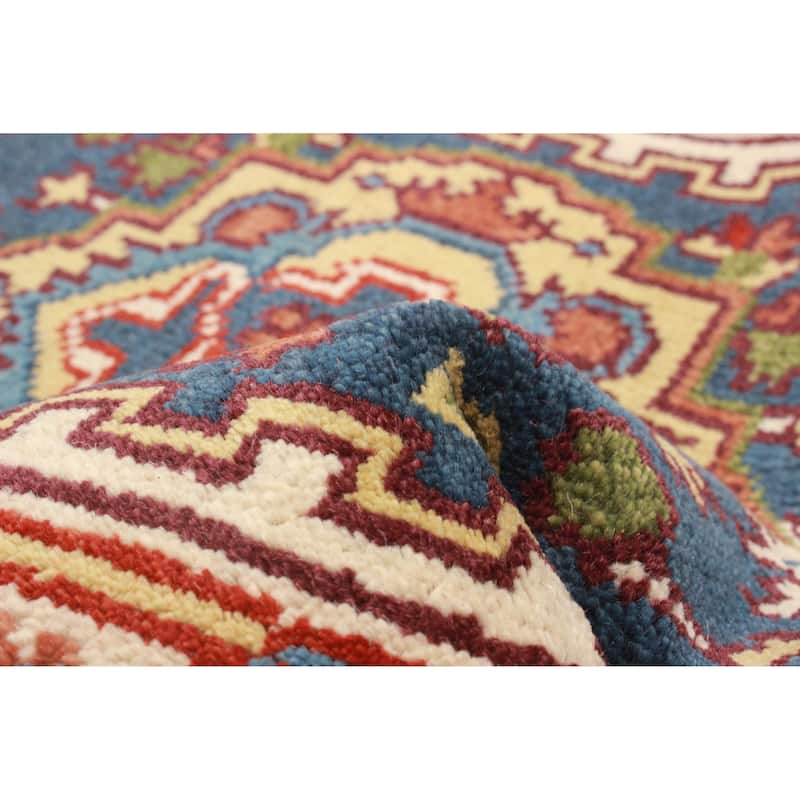 ECARPETGALLERY Hand-knotted Serapi Heritage Dark Blue Wool Rug - 2'7 x 9'7