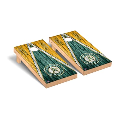 Oakland Athletics MLB Triangle Cornhole Board Set