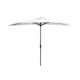 9' Sutton Half Round All-Weather Crank Patio Umbrella