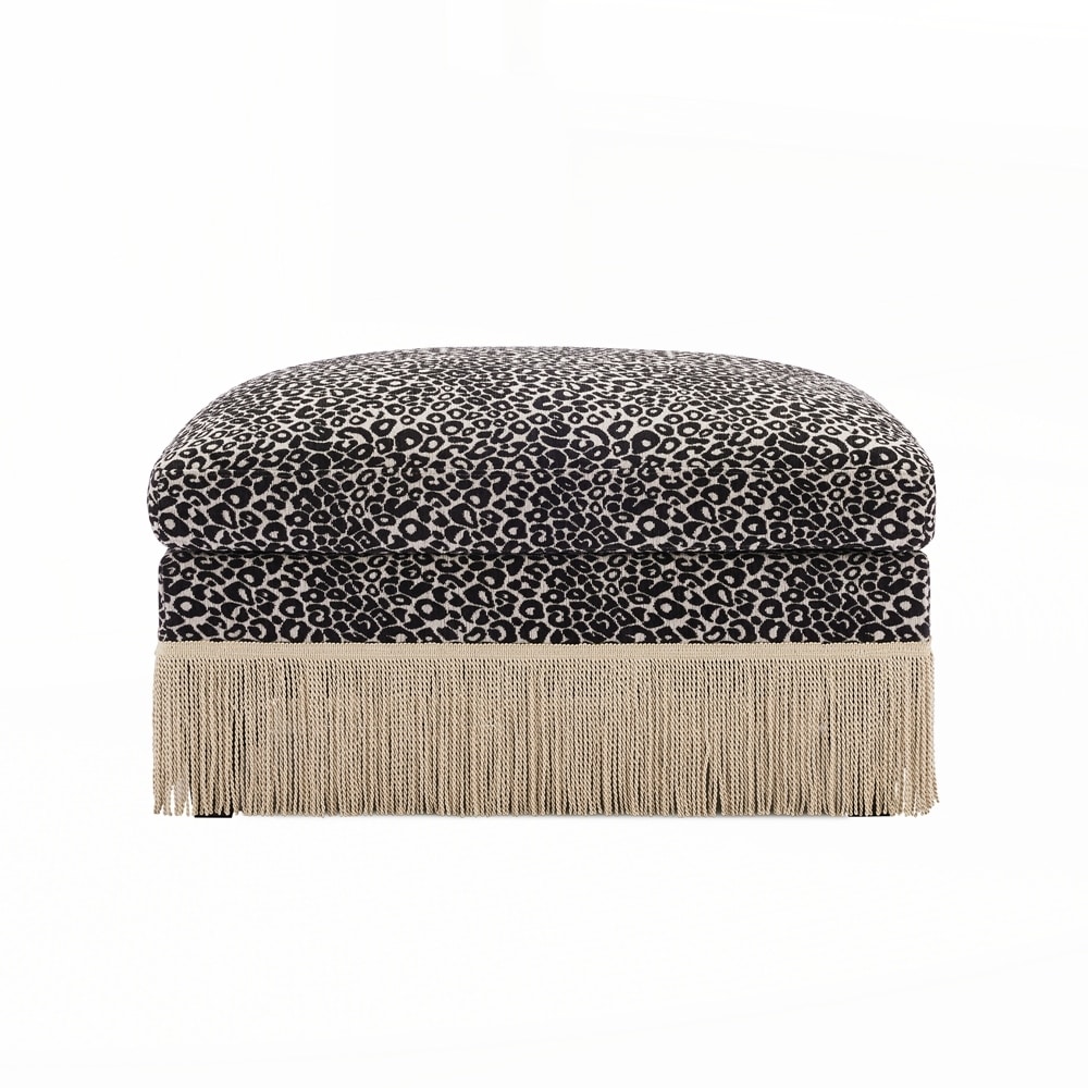 Ottoman Leopard Chenille
