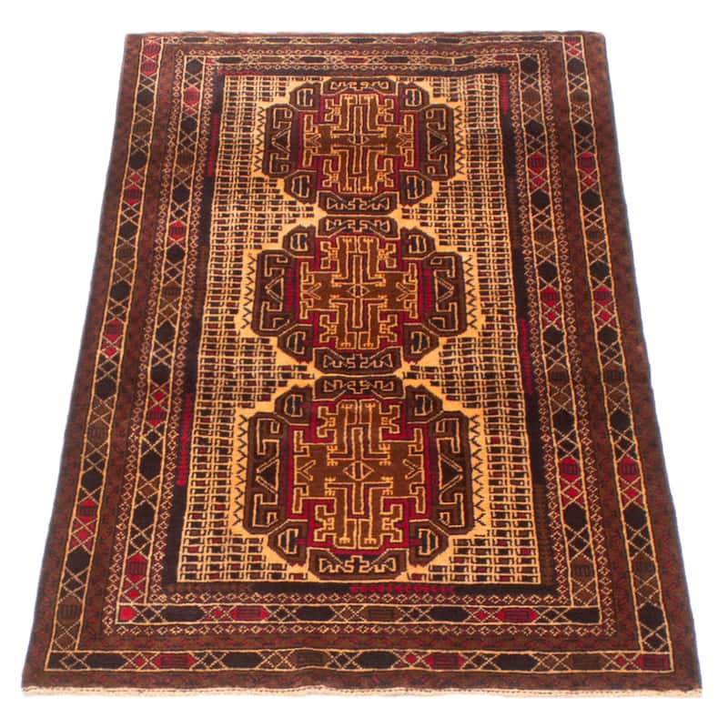 Teimani Brown Rug 2'7" x 5'2" - 2'7 x 5'2