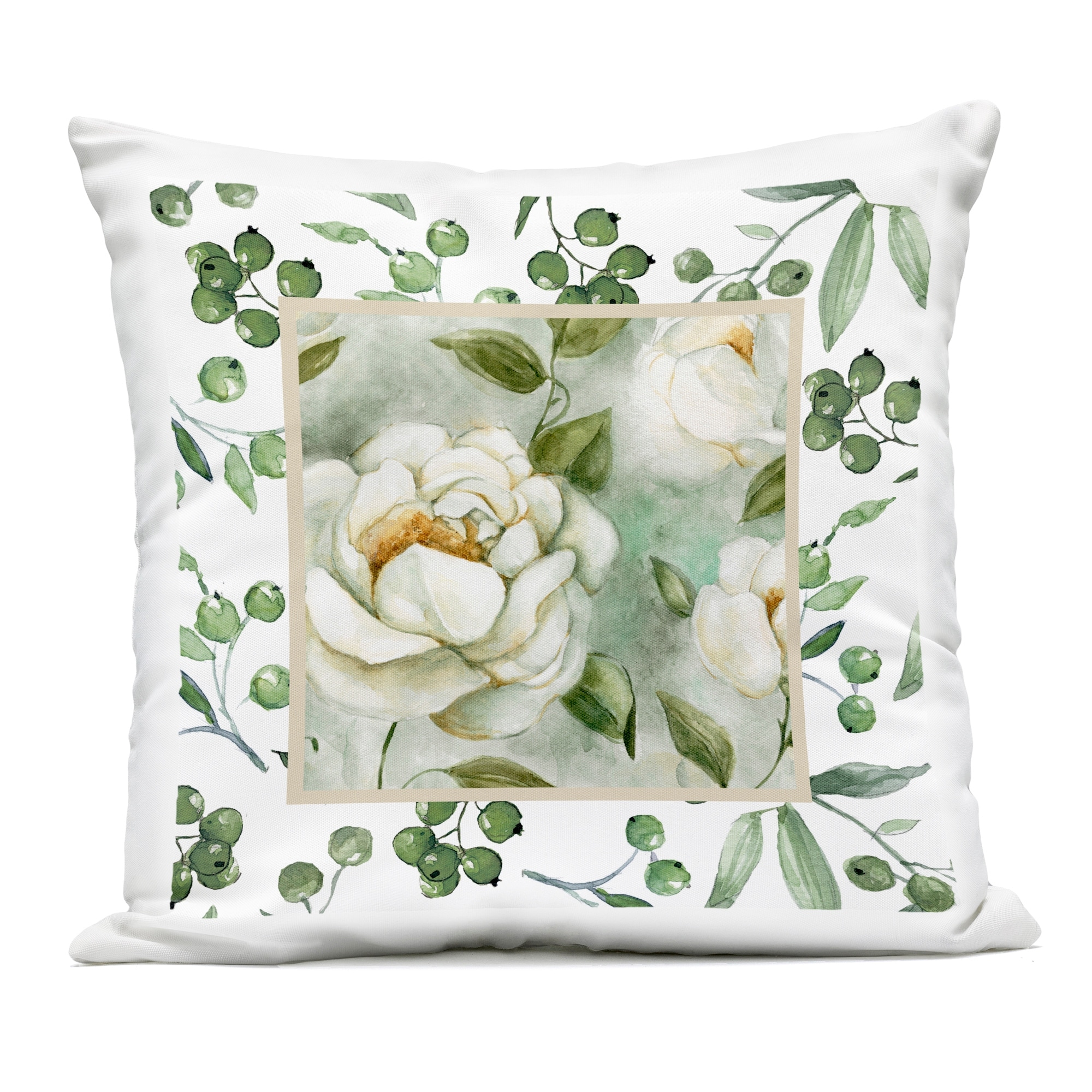Stupell Botanical Berries & Blooms Outdoor Throw Pillow Design By Carol Robinson
