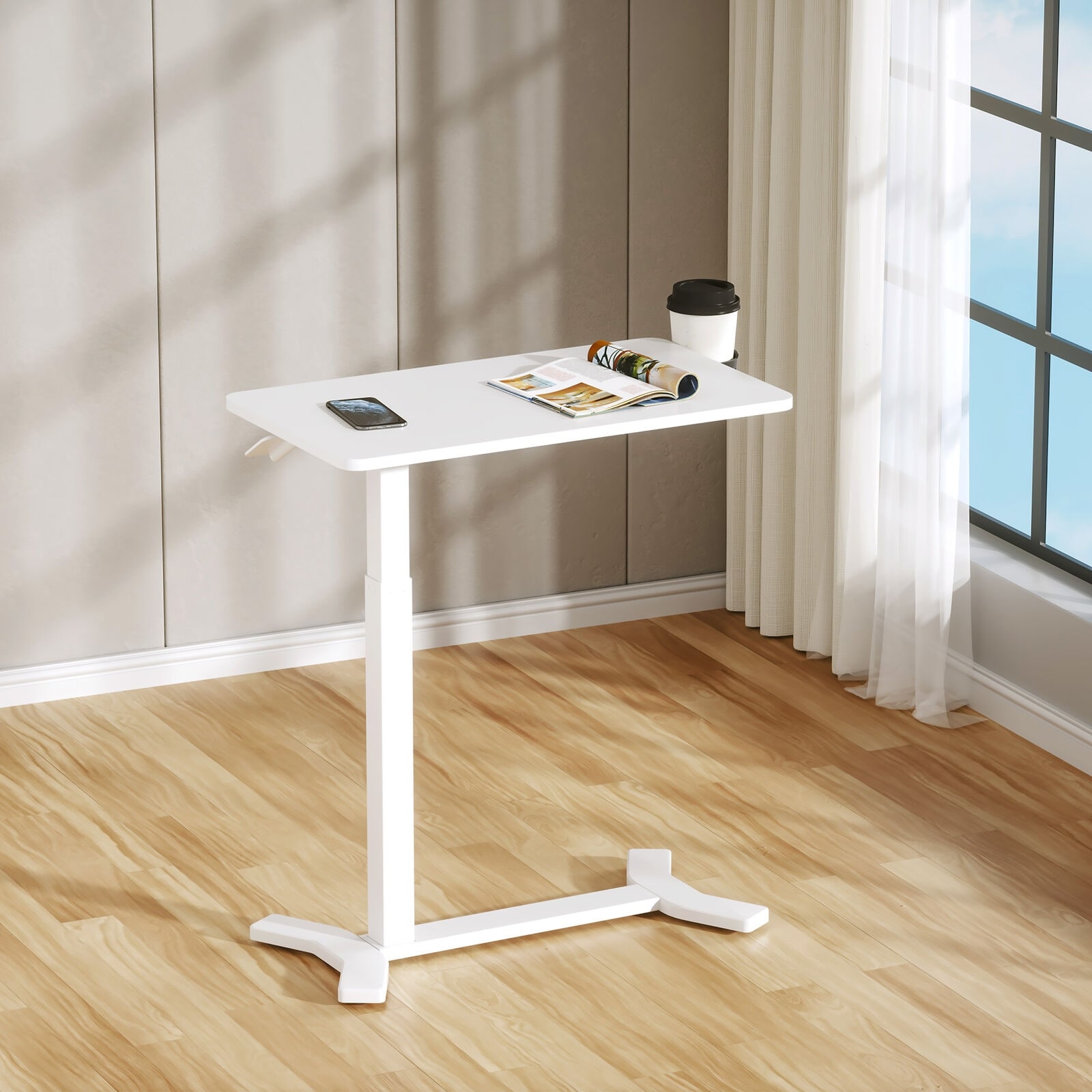 Simple Office Computer Compact Panels Classic Wooden Standing Desk - China Computer  Table, Portable Laptop Table