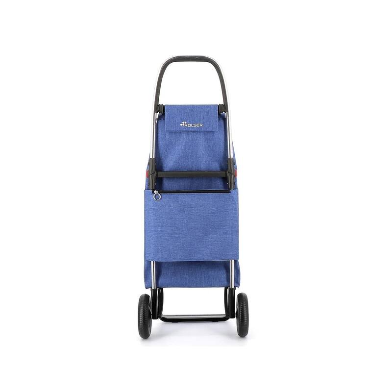 Rolser I-Max Tweed 2 Wheel Foldable Shopping Trolley - 41.14" H x 16.14" W x 12.6" D