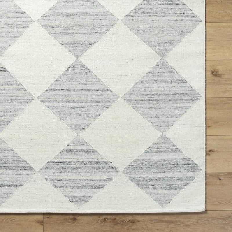 Keyonna Casual Solid Color Wool Area Rug