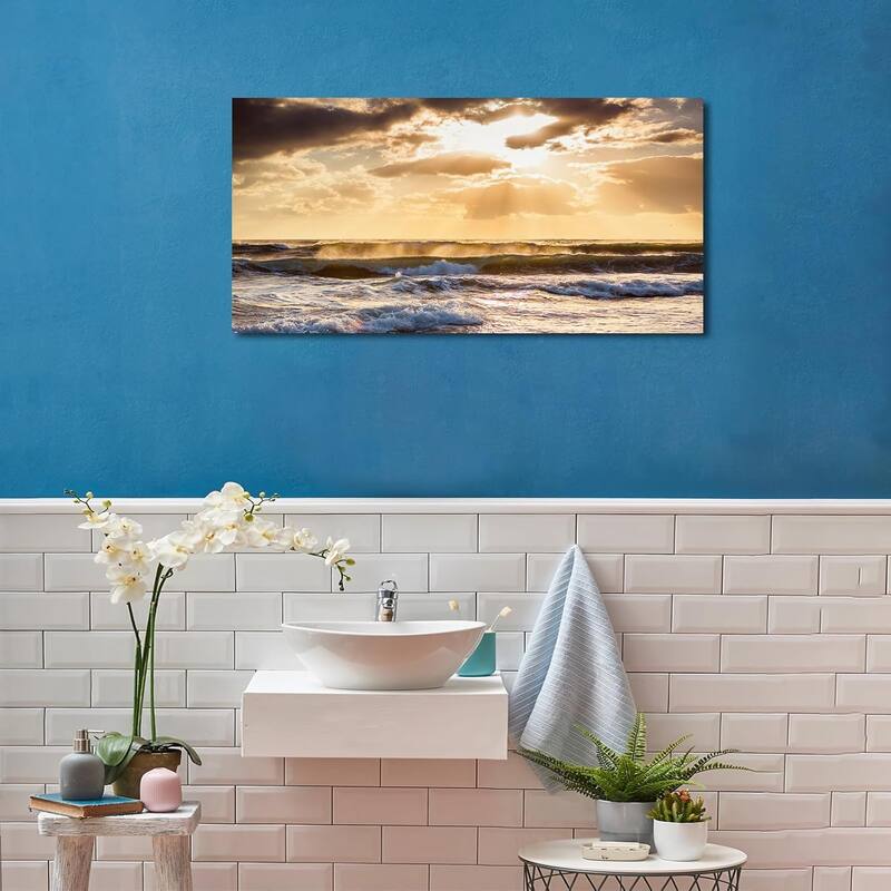 Sunset Ocean Canvas Wall Art