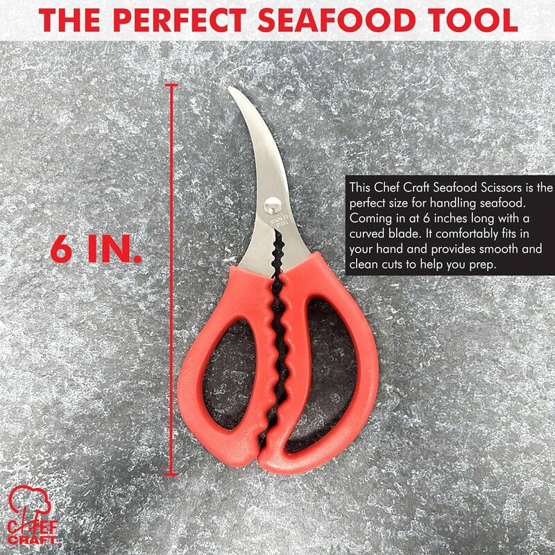 Chef Craft Stainless Steel Blade Seafood Scissors