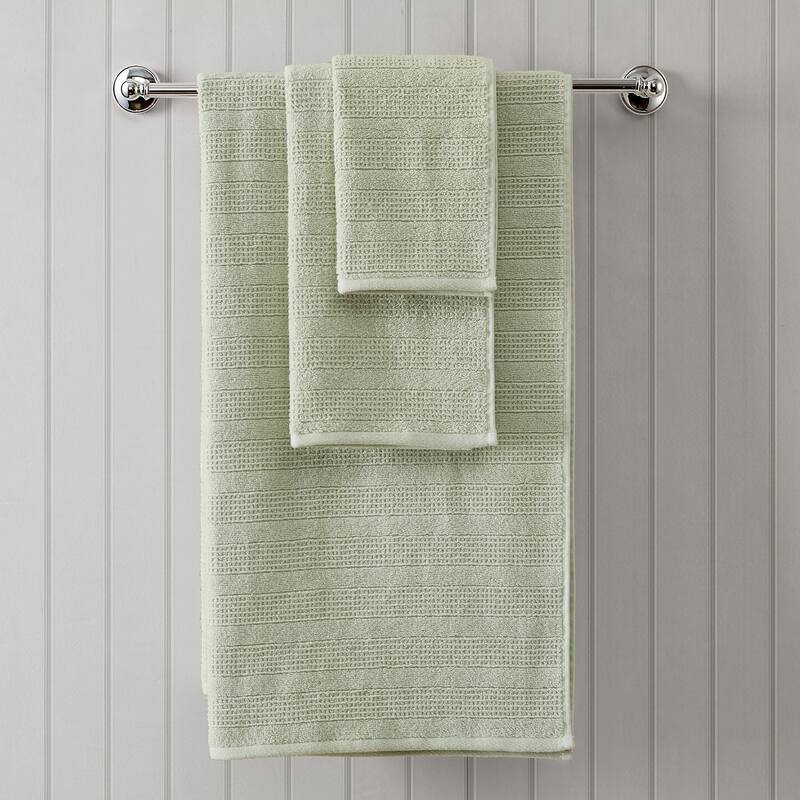 Martha Stewart Bedford Cottage 100% Cotton 6 Piece Towel Sets (Bath Towel/Hand Towel/Washcloth) - 6 Piece