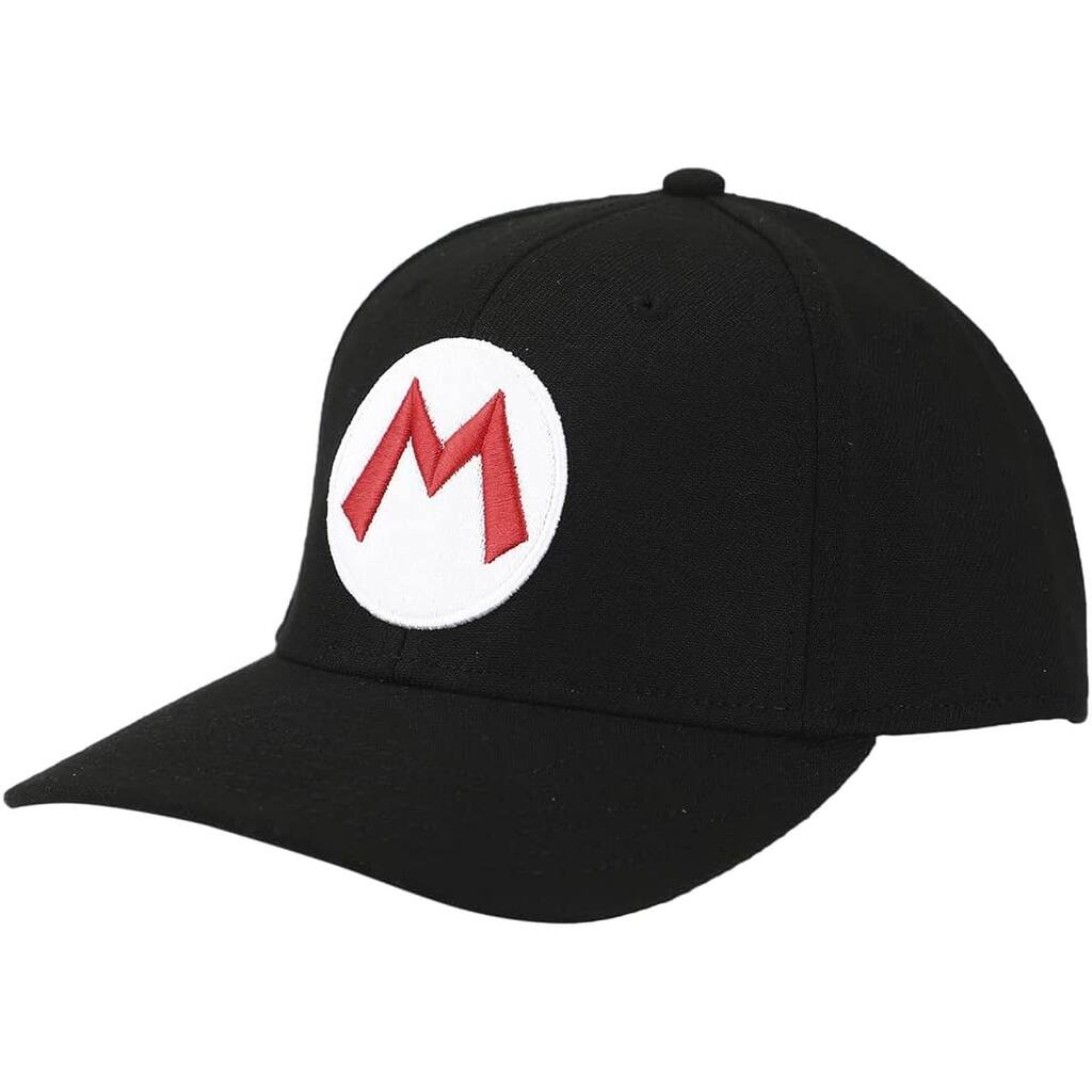 Super Mario Logo Elite Flex Pre-Curved Bill Snapback