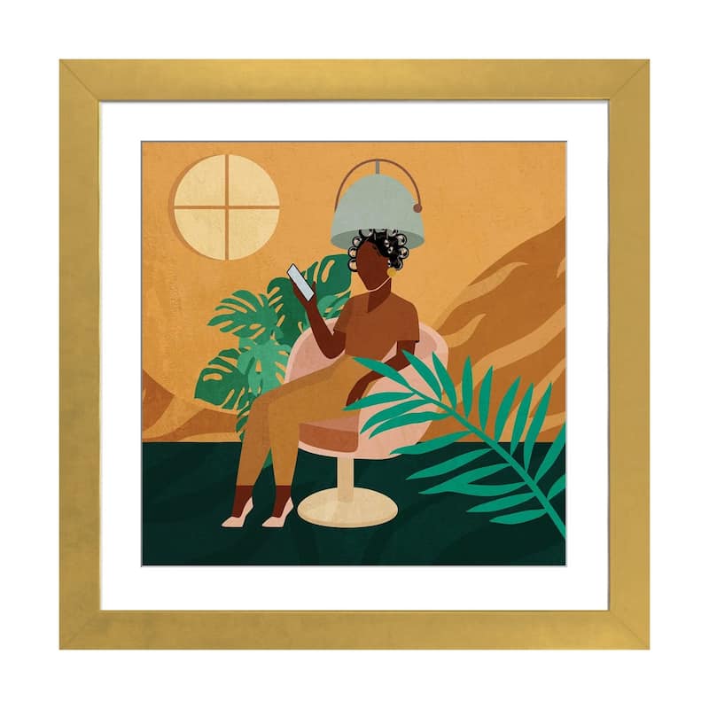iCanvas "Salon No. 3" by Domonique Brown - Gold - 16x16x1