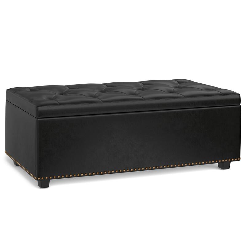 WYNDENHALL Springfield 44 inch Wide Traditional Rectangle Storage Ottoman