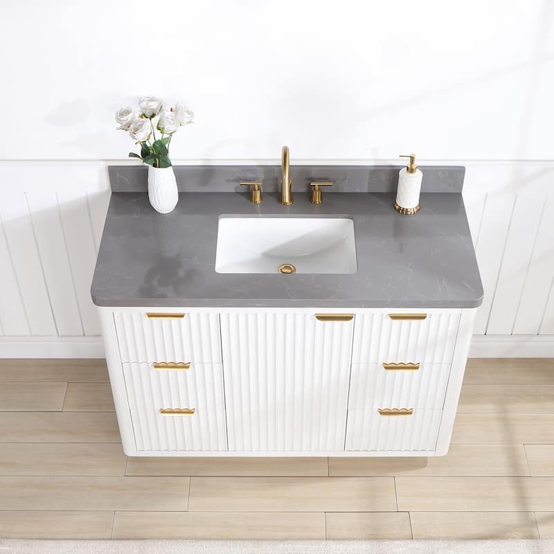 Miseno MV-NM-704148 Cadiz 48" Free Standing Single Basin Vanity Set