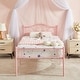 preview thumbnail 18 of 21, VECELO Modern Twin Size Metal Kids Bed Frame Without Box Spring, Twin Size Bed Set of 2