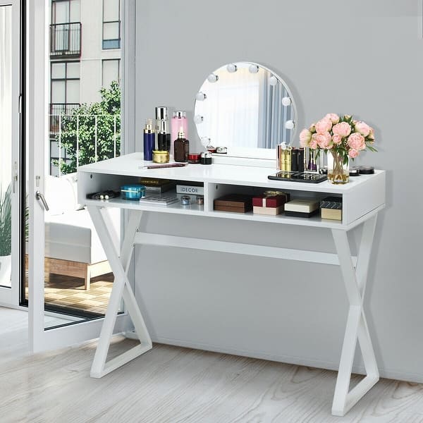 corner makeup vanity desk