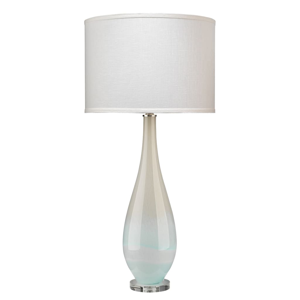Jamie Young Dewdrop Glass Table Lamp with Linen Shade