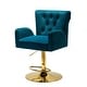 preview thumbnail 4 of 76, Loreto Modern Tufted Velvet Swivel chair with Adjustable Height by HULALA HOME