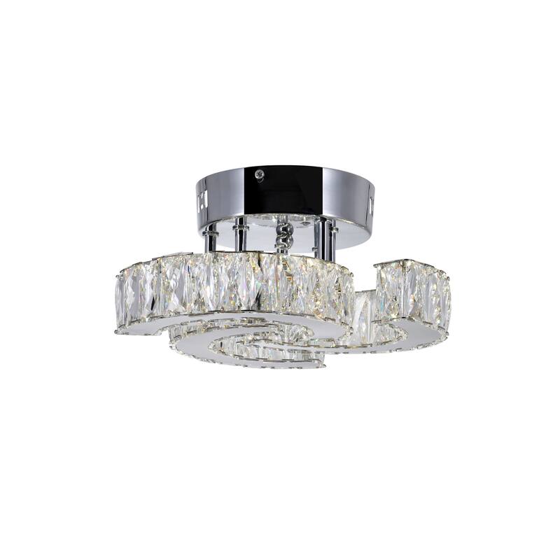Vienna Integrated LED Chrome Flush Mount - Stainless Steel